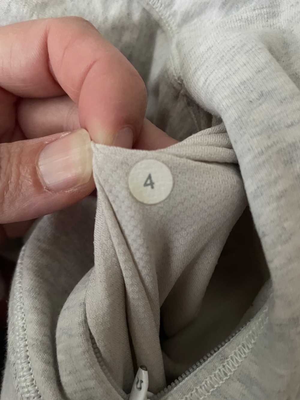 lululemon athletica Greige lightweight hoodie with venting in back 4 - Picture 5 of 5
